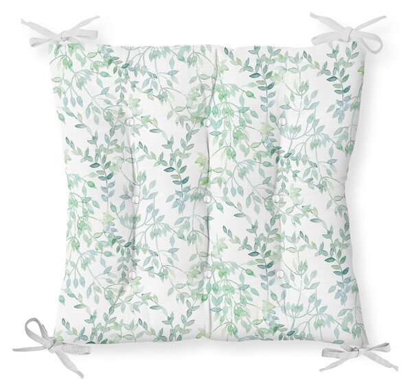 Poduszka na krzesło z domieszką bawełny Minimalist Cushion Covers Delicate Greens, 40x40 cm