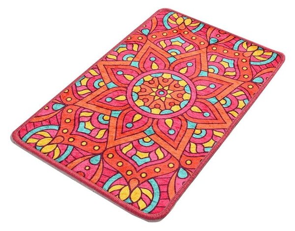 Dywanik łazienkowy z motywem mandali Foutastic Mandala, 60x40 cm