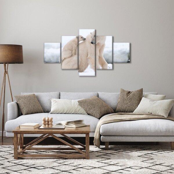 Obraz - Niedźwiedzie polarne (125x70 cm)