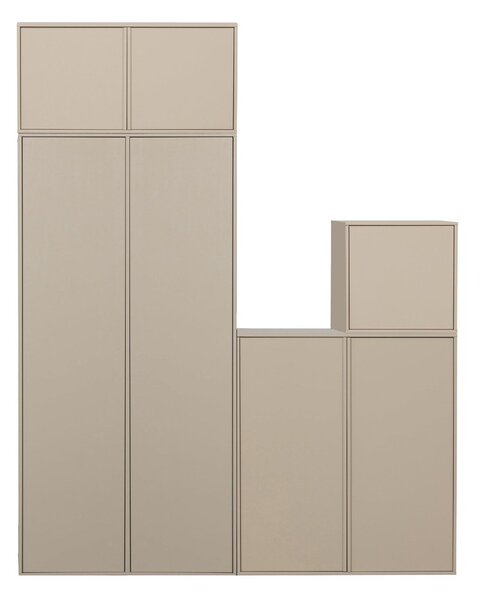 Kremowa szafa modułowa z litego drewna sosnowego 100x50 cm Daily – vtwonen