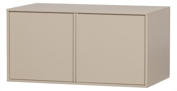 Kremowa szafa modułowa z litego drewna sosnowego 100x50 cm Daily – vtwonen