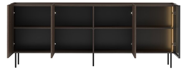 Komoda Dunari 220 cm czterodrzwiowa - dąb dunin