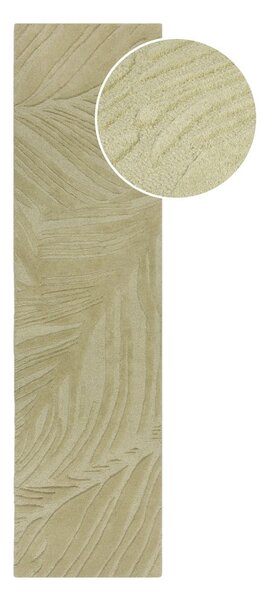 Zielony wełniany chodnik 60x230 cm Lino Leaf – Flair Rugs
