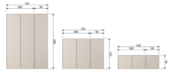 Kremowa szafa modułowa z litego drewna sosnowego 100x50 cm Daily – vtwonen