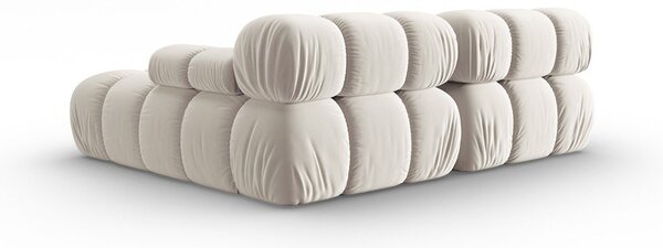 Beżowy aksamitny narożnik modułowy (prawostronny) Bellis – Micadoni