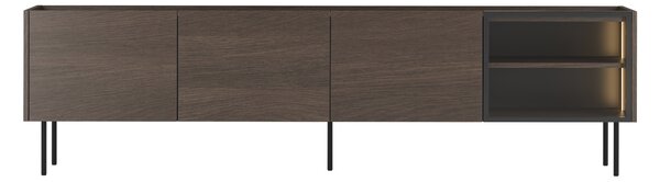 Szafka RTV Dunari 220 cm z metalowymi nogami - dąb dunin