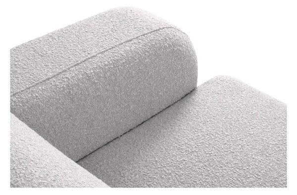 Jasnoszary fotel z materiału bouclé Molino – Micadoni Home