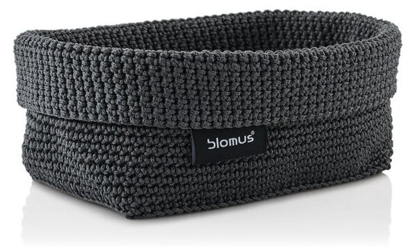 Ciemnoszary koszyk Blomus Rope, 11,5x20 cm