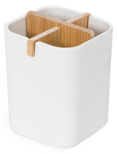 Biały organizer łazienkowy Compactor Ecologic, 8,4x7,8 cm