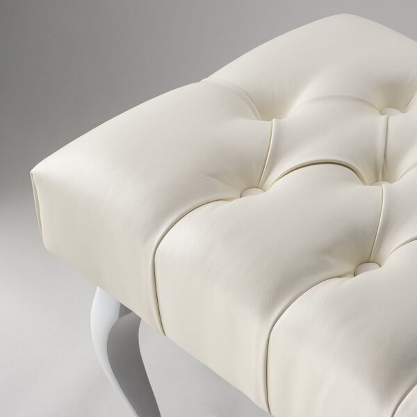 Ławka Pikowana do przedpokoju Chesterfield Cream