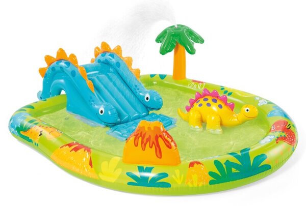 Super plac zabaw Mały DINO ze zjeżdżalnią 191x152x52 cm INTEX 57166