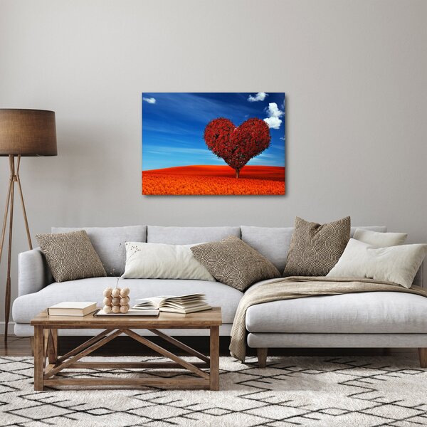Obraz - Serce z drzewa (70x50 cm)