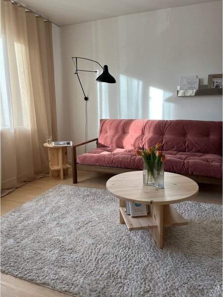 Pomarańczowobrązowa rozkładana sofa 205 cm Knob – Karup Design