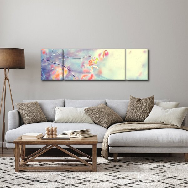 Obraz - Listki w lodzie (170x50 cm)