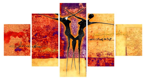 Obraz - Afrykańskie boginie (125x70 cm)