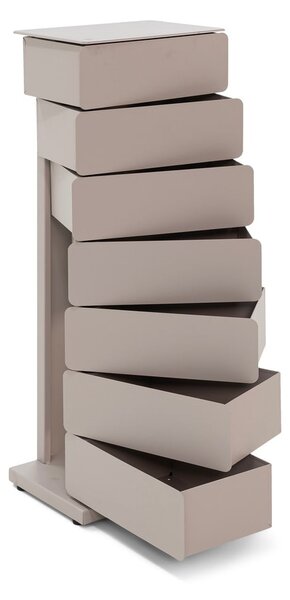 Szarobrązowa metalowa komoda 37x99x26 cm Joey – Spinder Design