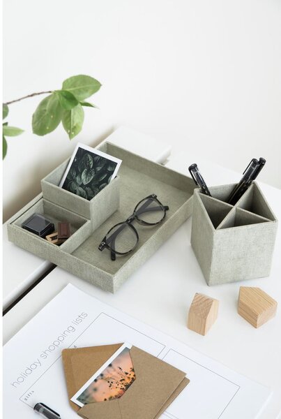 Beżowy 4-częściowy przybornik Bigso Box of Sweden Lena