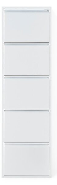 Biała metalowa uchylna szafka na buty 50x169x15 cm Billy – Spinder Design