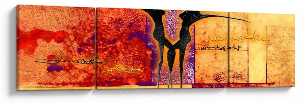 Obraz - Afrykańskie boginie (170x50 cm)