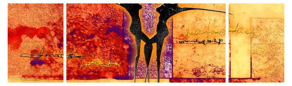 Obraz - Afrykańskie boginie (170x50 cm)
