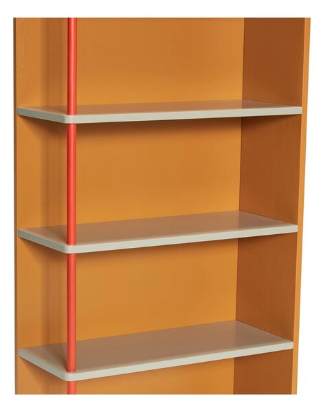 Pomarańczowy regał ścienny z litego drewna jesionowego 60x109 cm Apollo – Hübsch