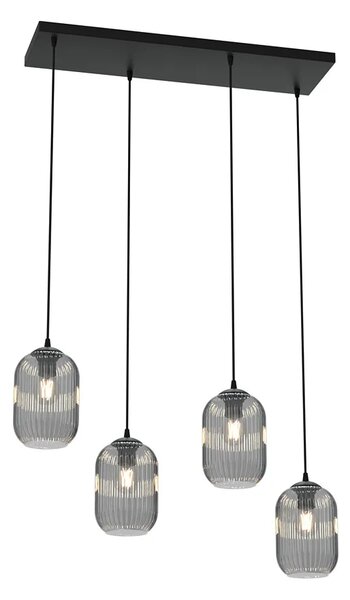 Industrialna lampa wisząca z grafitowymi kloszami D164 Z0-M53