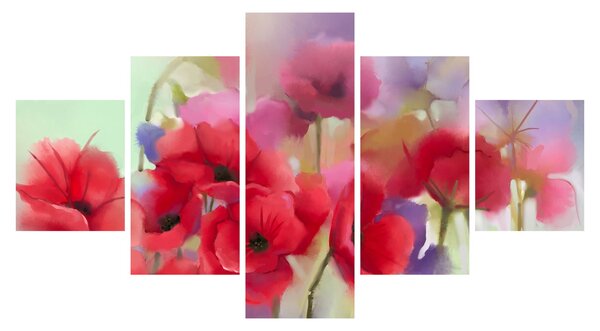 Obraz maków (125x70 cm)