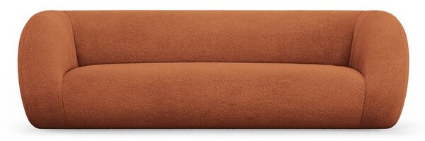 Pomarańczowa sofa z materiału bouclé 230 cm Essen – Cosmopolitan Design