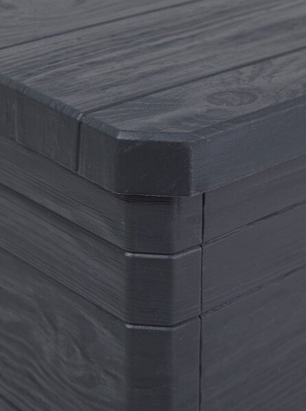 Ciemnoszara skrzynia ogrodowa Woodys – Toomax