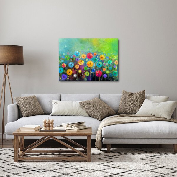 Obraz - Abstrakcyjne kwiaty (70x50 cm)