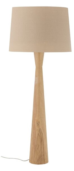 Beżowa lampa stojąca z tekstylnym kloszem (wysokość 130 cm) Leonor – Bloomingville