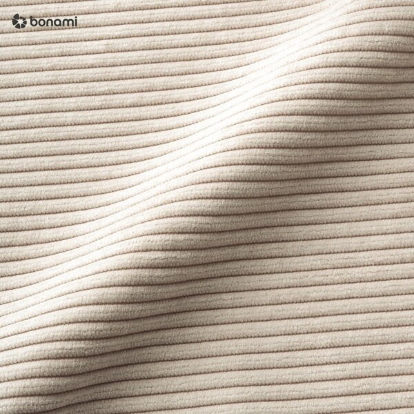 Biała sztruksowa rozkładana sofa 196 cm Base – Karup Design