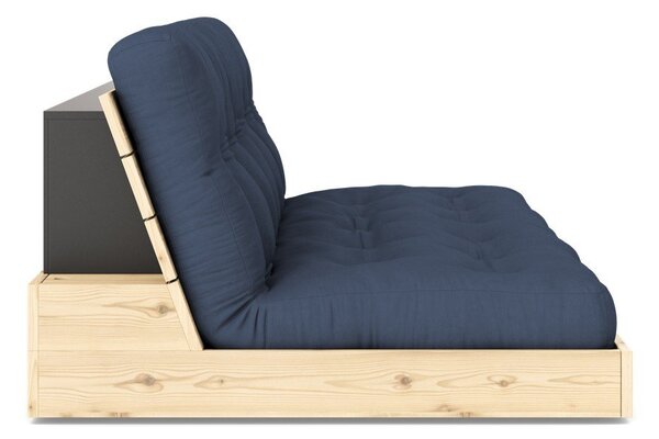Ciemnoniebieska rozkładana sofa 196 cm Base – Karup Design