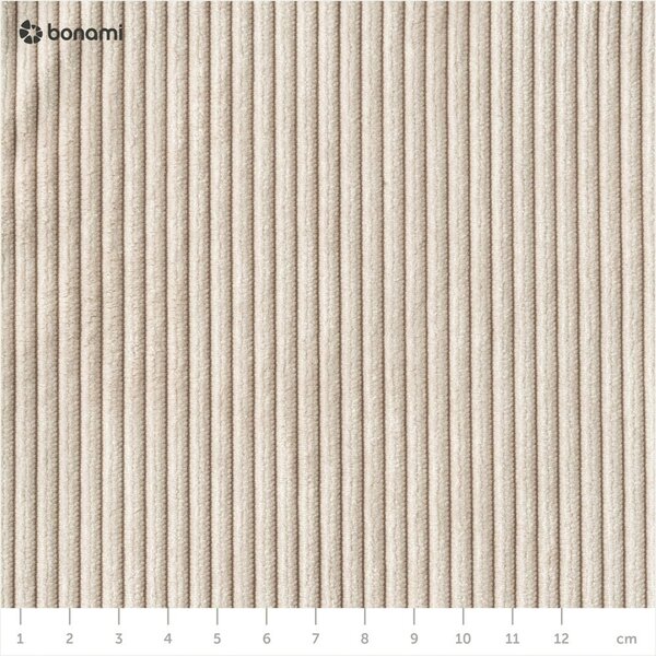 Biała sztruksowa rozkładana sofa 196 cm Base – Karup Design