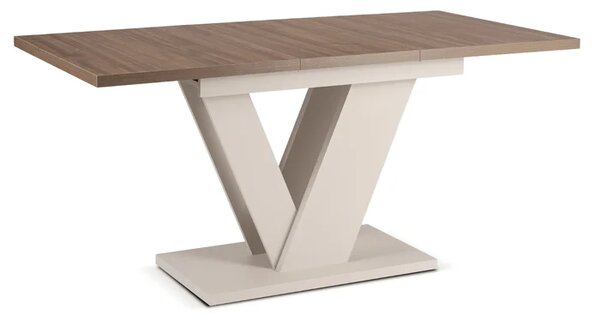 Stół Prostokątny Rozkładany CLARK 120-160 cm Orzech/Kaszmir Nowoczesny