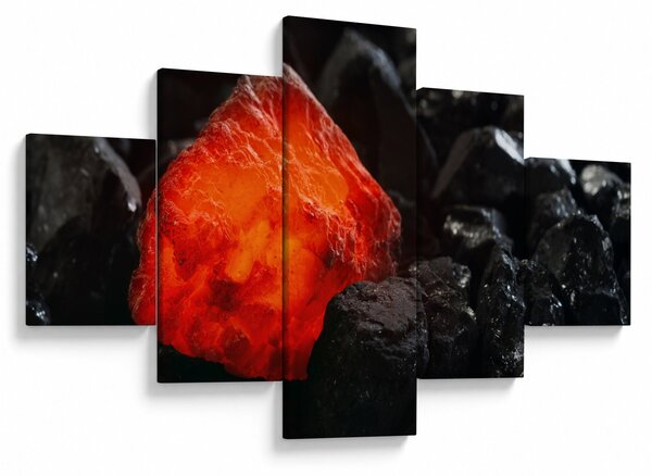 Obraz - świecący minerał (125x70 cm)
