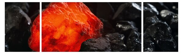 Obraz - świecący minerał (170x50 cm)