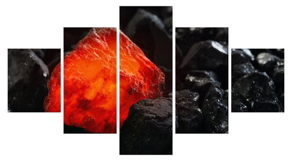 Obraz - świecący minerał (125x70 cm)