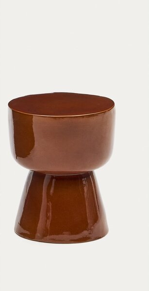 Okrągły ceramiczny stolik ogrodowy ø 36 cm Mesquida – Kave Home