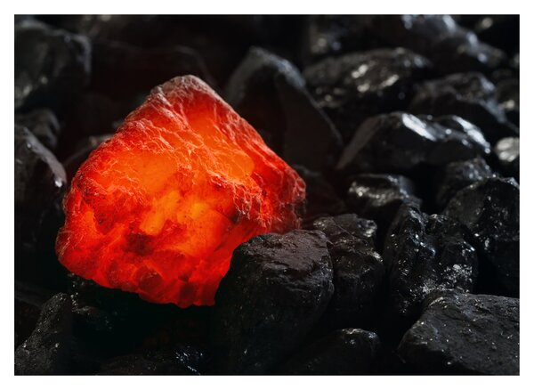 Obraz - świecący minerał (70x50 cm)