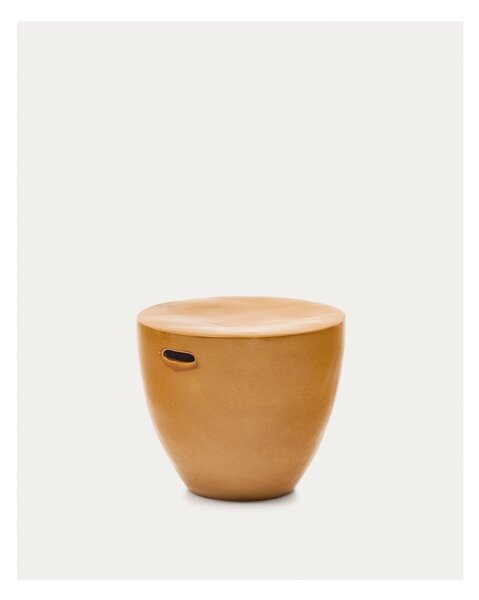 Okrągły ceramiczny stolik ogrodowy ø 46 cm Mesquida – Kave Home