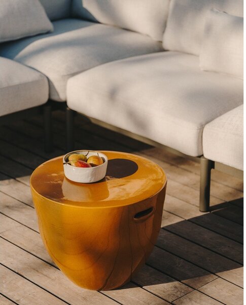Okrągły ceramiczny stolik ogrodowy ø 46 cm Mesquida – Kave Home