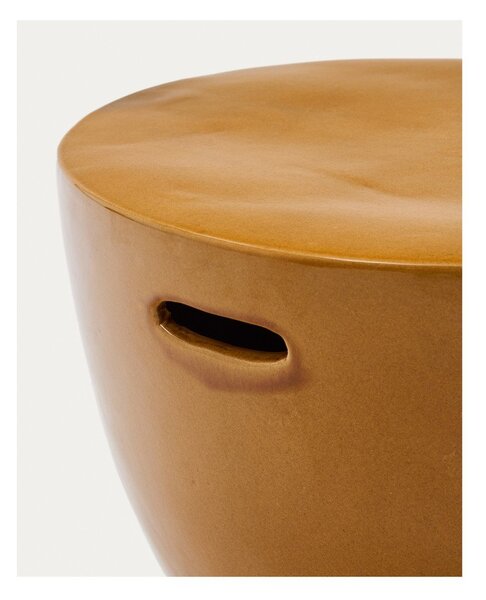 Okrągły ceramiczny stolik ogrodowy ø 46 cm Mesquida – Kave Home