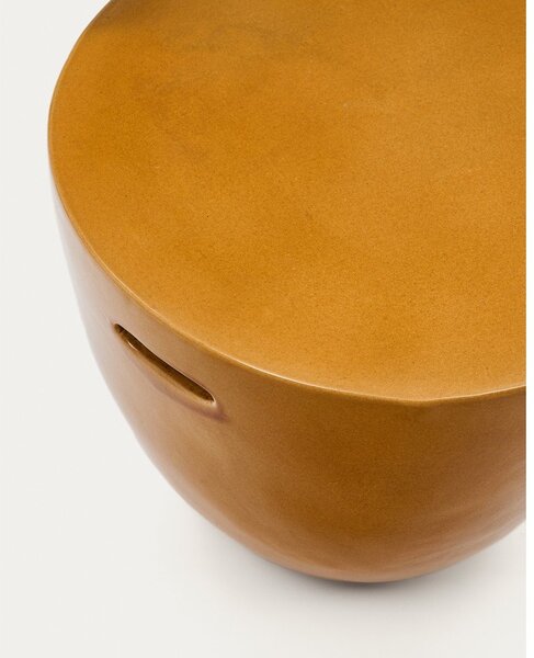 Okrągły ceramiczny stolik ogrodowy ø 46 cm Mesquida – Kave Home