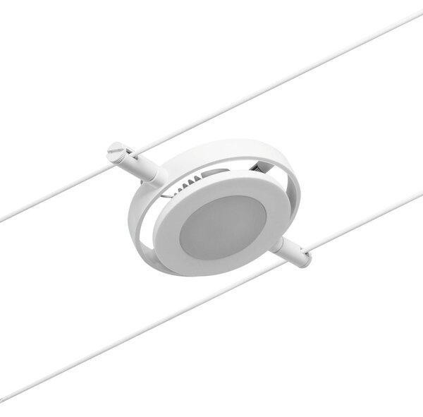 Paulmann Wire RoundMac system linkowy LED, 5-punktowy, biały, biały / opal, przedpokój, metal, nowoczesny