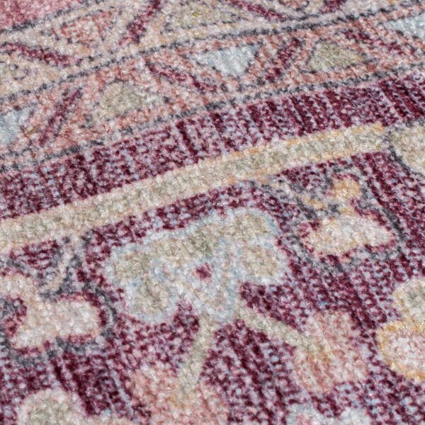 Jasnoczerwony dywan z mieszanki włókien z recyklingu odpowiedni do prania 120x170 cm Windsor – Flair Rugs