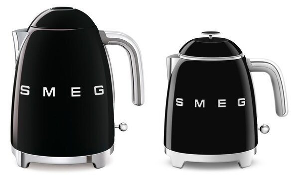 Czarny czajnik elektryczny ze stali nierdzewnej 800 ml Retro Style – SMEG