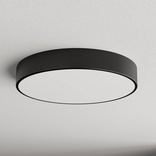 Plafon z czujnikiem ruchu Cleo 500 TEMAR LIGHTING, czarny, salon / jadalnia, metal, nowoczesny