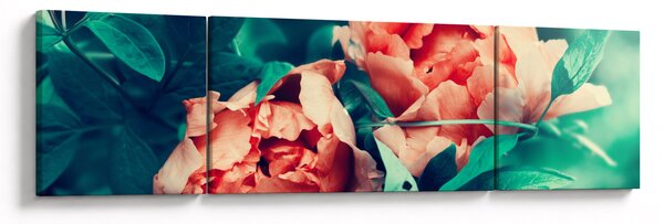 Obraz wiosennych kwiatów (170x50 cm)