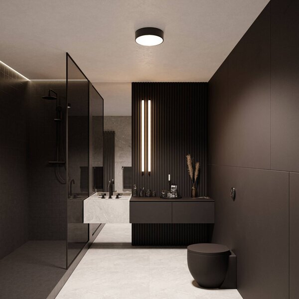 Lampa sufitowa Cleo 300 TEMAR LIGHTING, możliwość ściemniania, czarny, salon / jadalnia, metal, nowoczesny